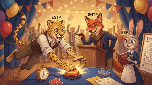 Nano Banana 提示词：MBTI 16 人格动物拟人插画生成器｜Curify AI